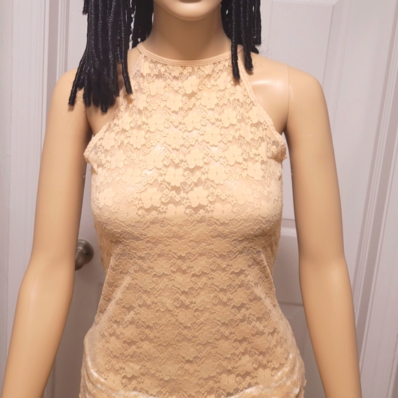 CANDIES LADIES LACE TANK TOP EUC - Picture 2 of 4